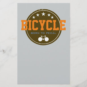 Papelería nacido de la temática de la bicicleta a pedales