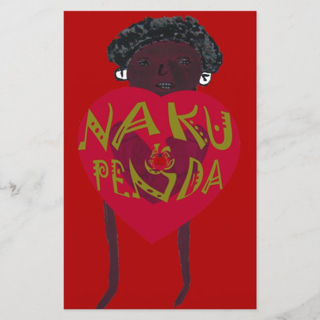 Papelería Nakupenda Sana Art Print Swahili Design (Anverso)
