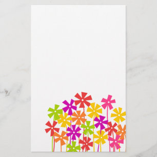 Papelería Naranja amarillo rosado simple dibujando