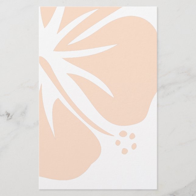 Papelería Naranja Hibiscus (Anverso)