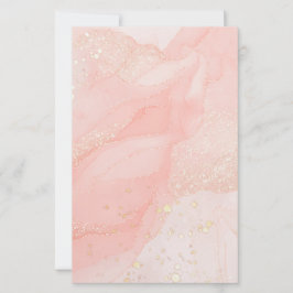 Papelería Naranja Peach Liquid Purpurina De Mármol
