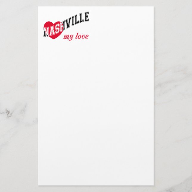 Papelería Nashville mi amor (Anverso)