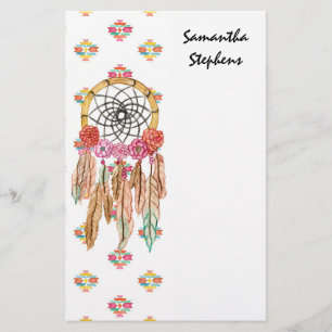 Papelería Nativo americano azteca Dreamcatcher de la