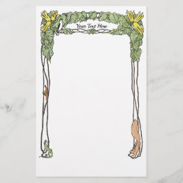 Papelería Naturaleza Art Nouveau Estacionamiento temático -