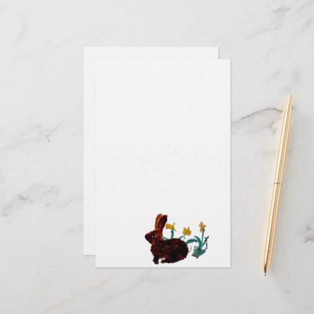 Papelería Naturaleza de las flores de conejo (Anverso/Reverso In Situ)