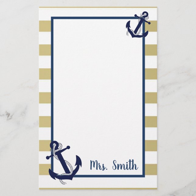 Papelería Náutico (Anverso)