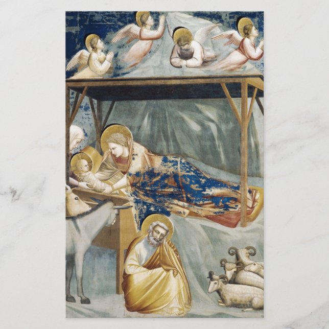 Papelería Navegación (nacimiento de Jesucristo) (por Giotto) (Anverso)