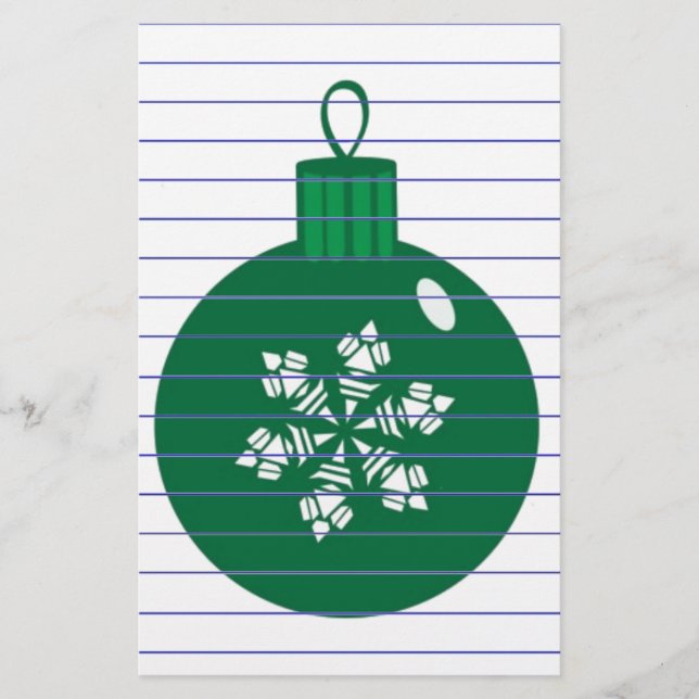 Papelería Navidades Baubles (Anverso)