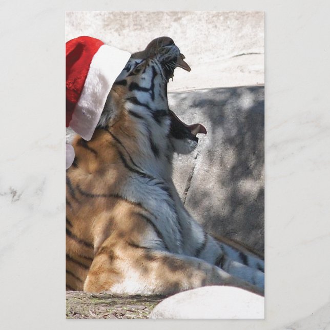 Papelería Navidades Bengal Tiger (Anverso)
