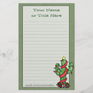 Papelería Navidades Cactus Stationery