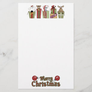 Papelería Navidades Critters Stationery