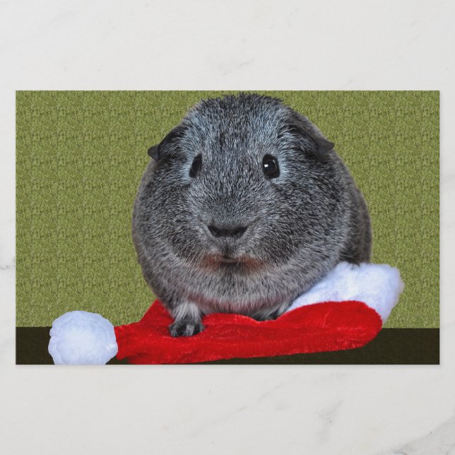 Papelería Navidades de cerdo de Guinea (Anverso)