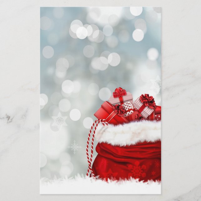 Papelería Navidades de la despedida de regalos (Anverso)