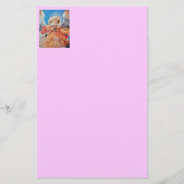 Papelería Navidades DE MÚSICA ANGEL Pink Lilac (Anverso)