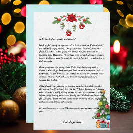 Papelería Navidades de país Boletín de familia Tu texto