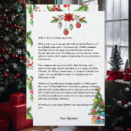 Papelería Navidades de país Boletín de familia Tu texto