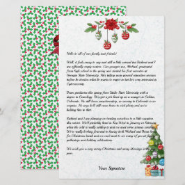 Papelería Navidades de país Boletín de texto de la familia