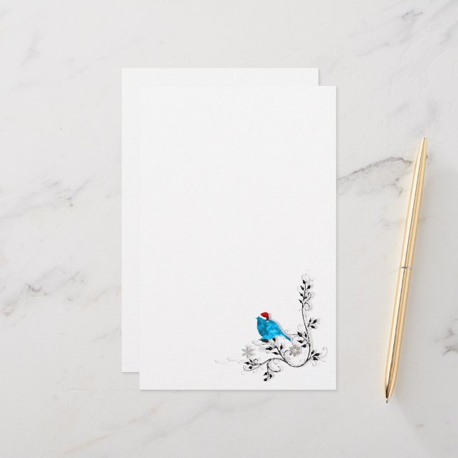 Papelería ¡Navidades de pájaros azules! (Subido por el creador)