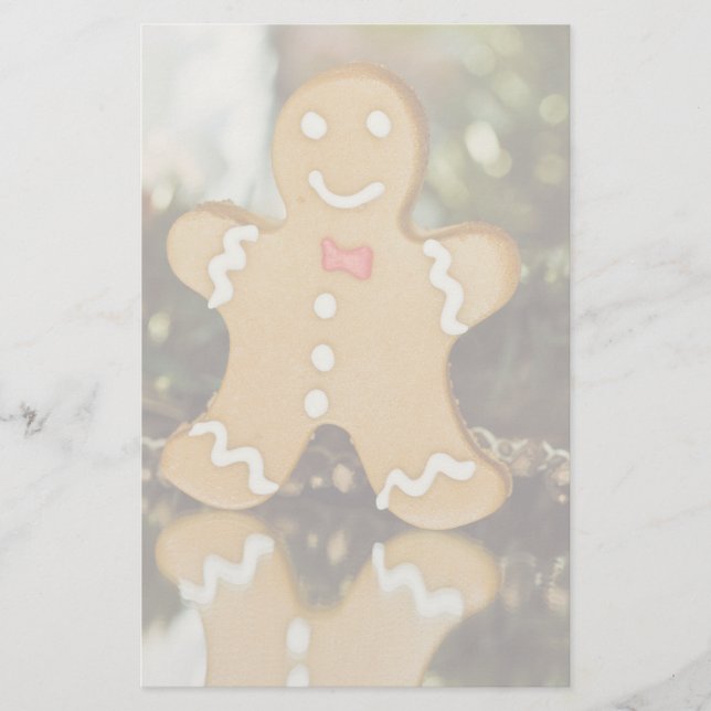 Papelería Navidades de pan de jengibre (Anverso)
