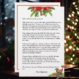 Papelería Navidades de Poinsettia Boletín de texto para la f