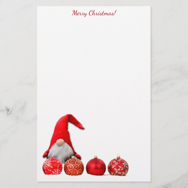 Papelería Navidades de Santa Gnome (Anverso)