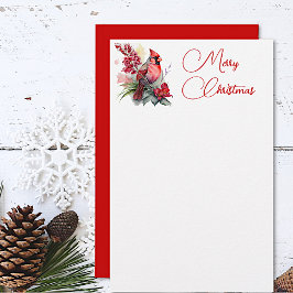 Papelería Navidades del Cardenal Rojo