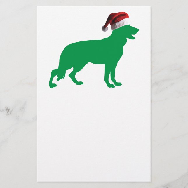 Papelería Navidades German Shepherd (Anverso)