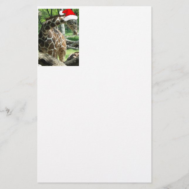 Papelería Navidades Giraffe (Anverso)