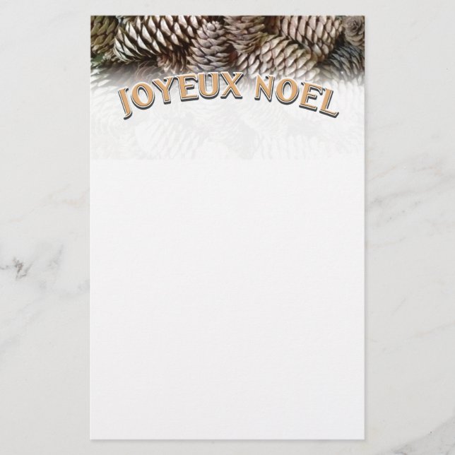 Papelería Navidades Joyeux Noel Holiday Pine Cone (Anverso)