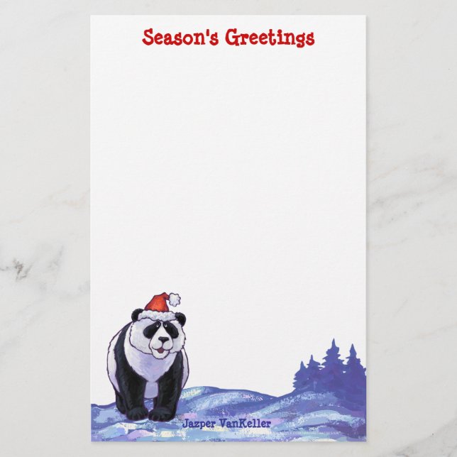 Papelería Navidades Panda Bear (Anverso)