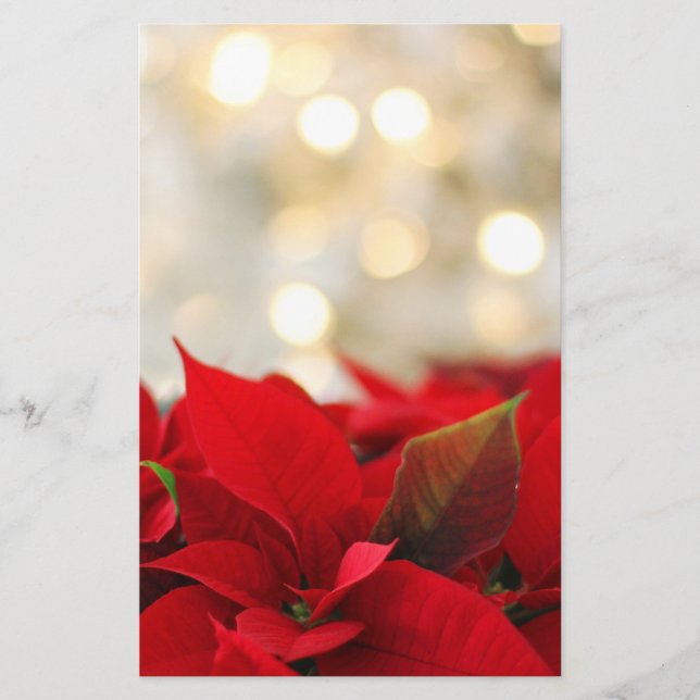 Papelería Navidades Poinsettia (Anverso)
