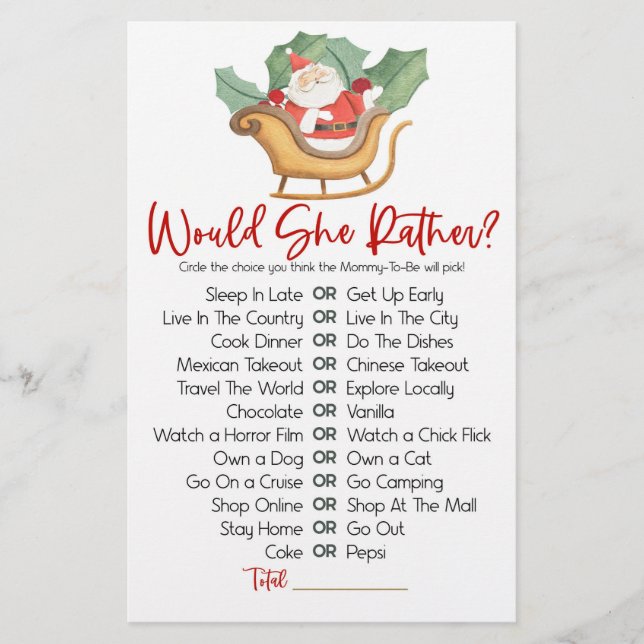 Papelería Navidades Preferiría Un Juego De Baby Shower