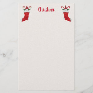 Papelería Navidades Rojos Con Cañones De Candy De Gnomes