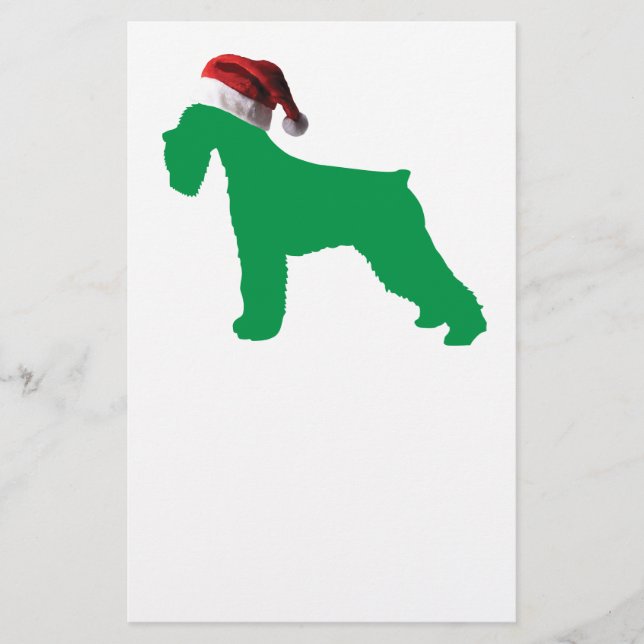Papelería Navidades Schnauzer (Anverso)