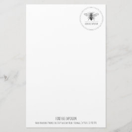 Papelería Negocio con logotipo de círculo de abejas