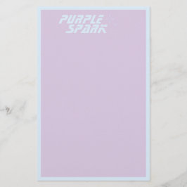 Papelería Negocio Pequeño Azul Púrpura