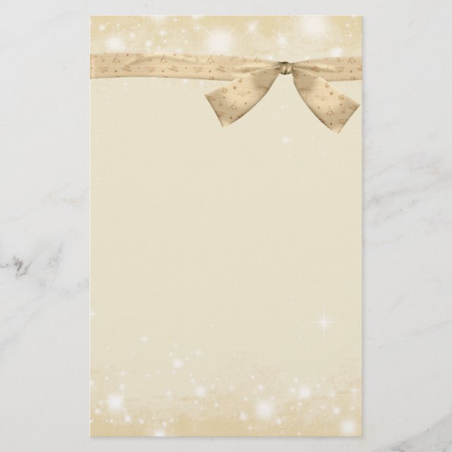 Papelería Nieve del invierno inmóvil (Anverso)