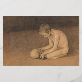 Papelería Niño con cráneo (por Magnus Enckell)