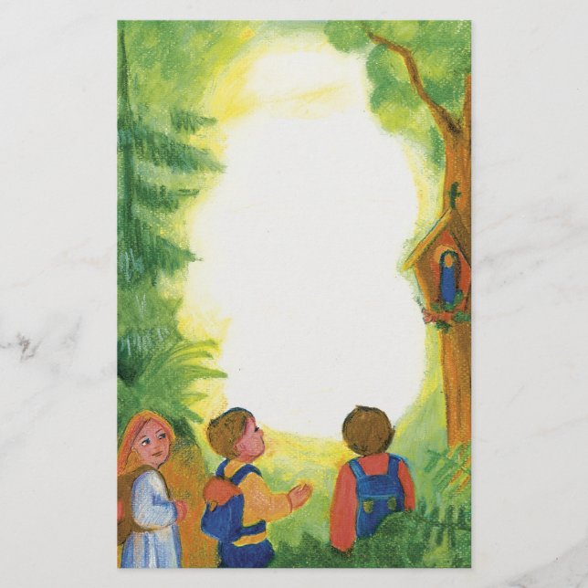 Papelería Niños de madera (Anverso)