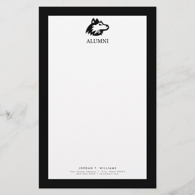 Papelería NIU Huskies Alumni (Anverso)