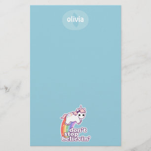 Papelería No pare Believin en unicornios