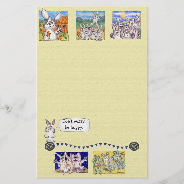 Papelería No te preocupes, Be Hoppy Stationary (Anverso)