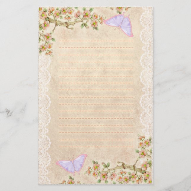 Papelería Noche de primavera 2 (Anverso)