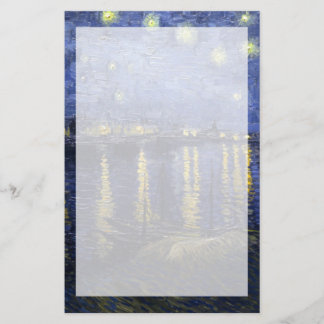 Papelería Noche estrellada de Van Gogh el | sobre el Rhone