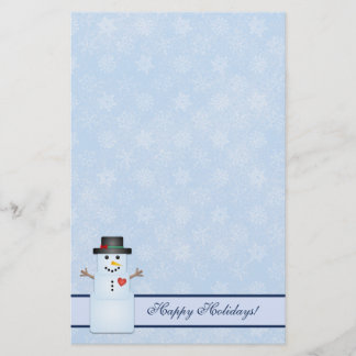 Papelería Noche feliz de invierno, historia de Snowman