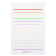 Nombre de monogramas de colores arcoiris coloridos