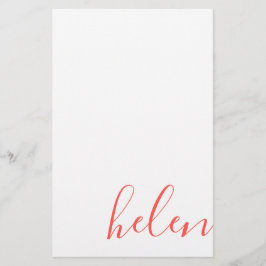 Papelería Nombre de script