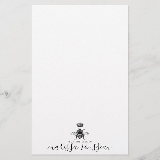 Papelería Nombre del guión manuscrito del logotipo de la abe (Anverso)