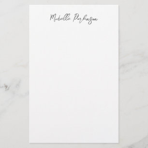 Papelería Nombre minimalista moderno caligrafía personalizad