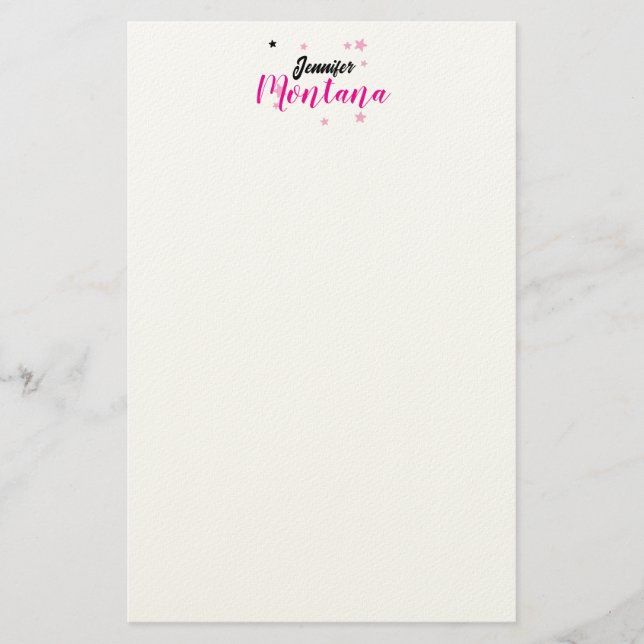 Papelería Nombre minimalista moderno elegante profesional (Anverso)